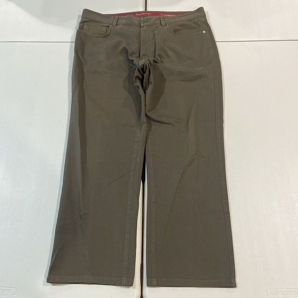 Ermenegildo Zegna Men's Brown Straight Chino Pants; Made in ITALY 38